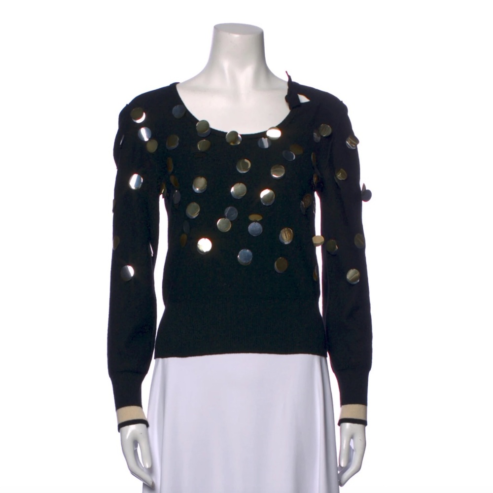 SONIA RYKIEL Scoop Neck Sweater Size: M | US6, FR38